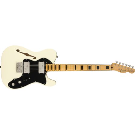 Fender Squier FSR Classic Vibe '70s Telecaster Thinline - MN w/ Blocks & Binding - Olympic White