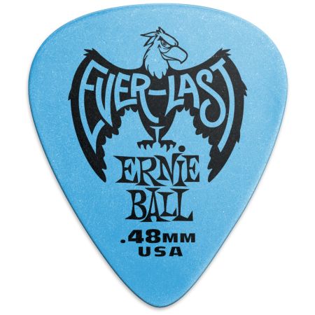 Ernie Ball 9181 Everlast Guitar Pick 0.48 mm - Blue - 12 Pack