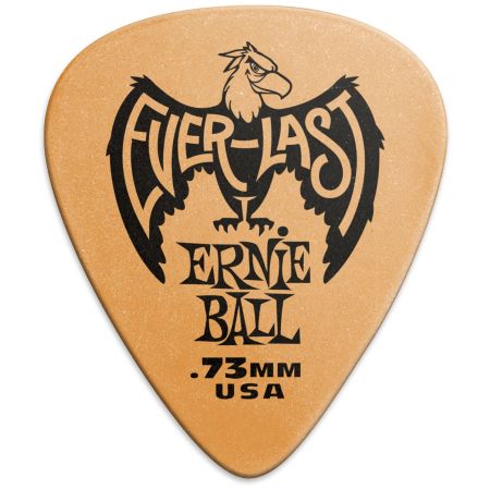 Ernie Ball 9190 Everlast Guitar Pick 0.73 mm - Orange - 12 Pack
