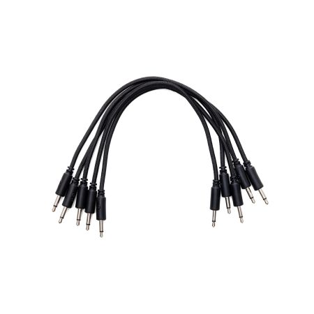 Erica Synths Braided Eurorack Patch Cables 20 cm (5 pcs) - black