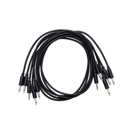 Erica Synths Braided Eurorack Patch Cables 60 cm (5 pcs) - black