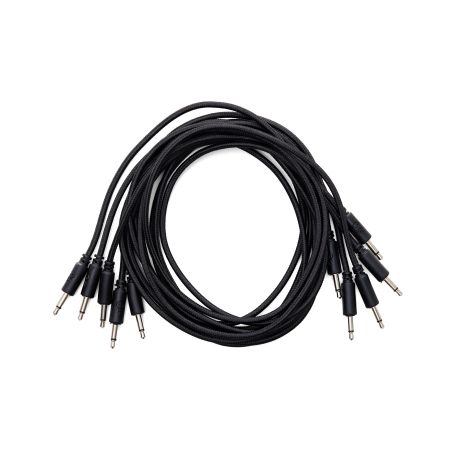 Erica Synths Braided Eurorack Patch Cables 90 cm (5 pcs) - black