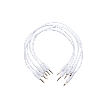 Erica Synths Braided Eurorack Patch Cables 20 cm (5 pcs) - white