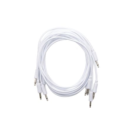 Erica Synths Braided Eurorack Patch Cables 90 cm (5 pcs) - white