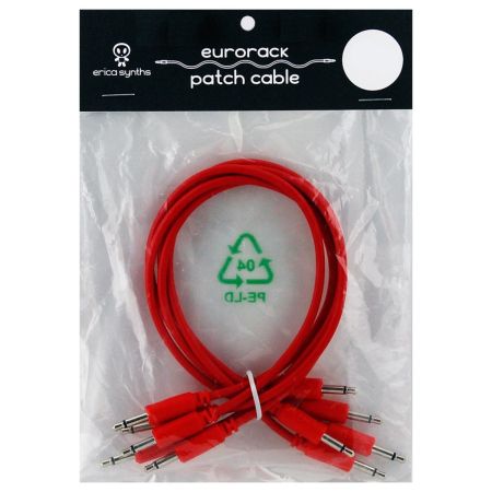 Erica Synths Eurorack patch cables 90cm, 5 pcs red