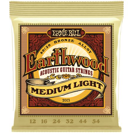 Ernie Ball 2003 Earthwood Bronze Medium Light .012 - .054