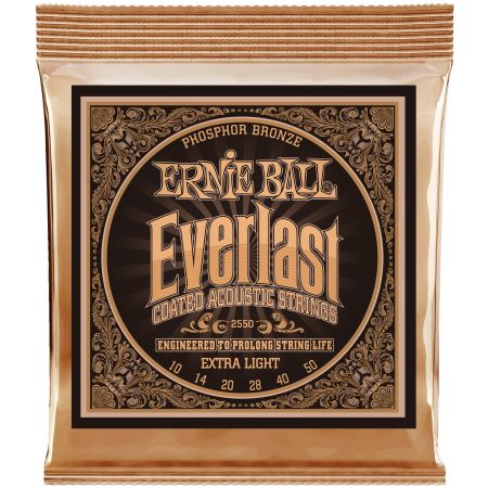 Ernie Ball 2550 Everlast Phosphor Bronze Extra Light .010 - .050