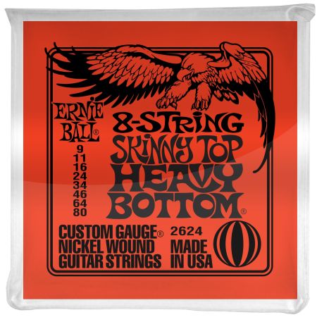 Ernie Ball 2624 8-String Skinny Slinky .009 - .080