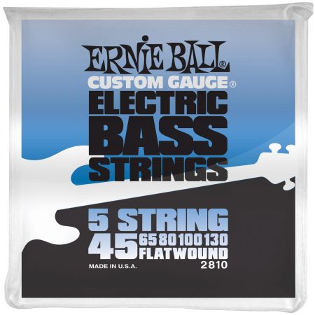Ernie Ball 2810 Flatwound 5-String Bass .045 - .130