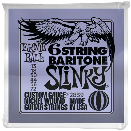 Ernie Ball 2839 Baritone Slinky A-A Tuning .013 - .072