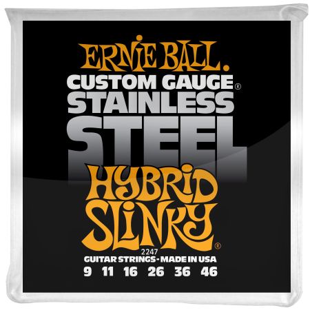 Ernie Ball 2247 Stainless Steel Hybrid Slinky .009 - .046