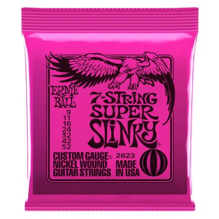 Ernie Ball 2623 7-String Super Slinky .009 - .052
