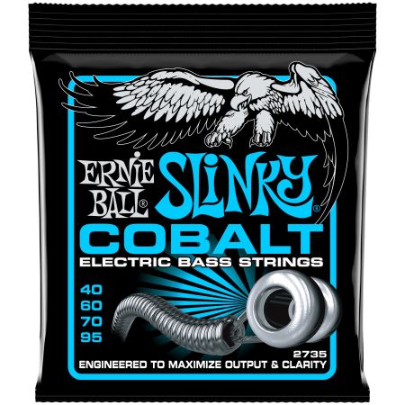 Ernie Ball 2735 Cobalt Extra Slinky Bass .040 - .095