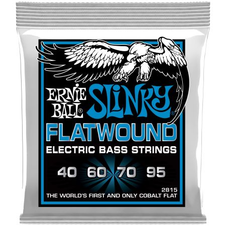 Ernie Ball 2815 Cobalt Flatwound Extra Slinky Bass .040 - .095