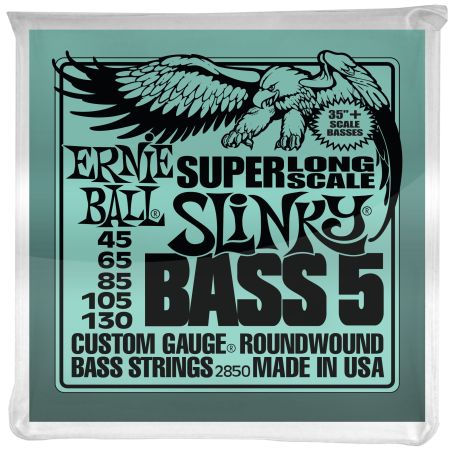 Ernie Ball 2850 Super Slinky Super Long Scale 5-String Bass .045 - .130