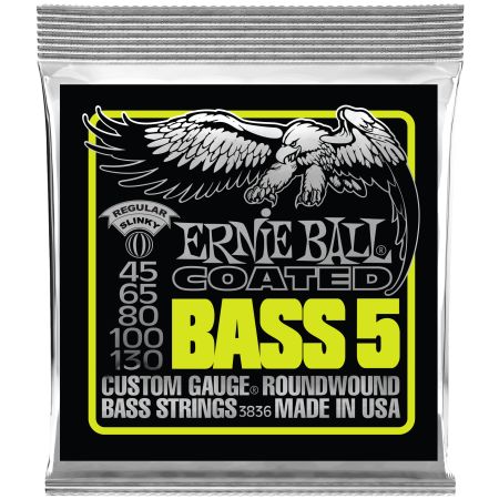 Ernie Ball 3836 Coated Regular Slinky 5-String Bass .045 - .130