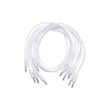 Erica Synths Braided Eurorack Patch Cables 60 cm (5 pcs) - white