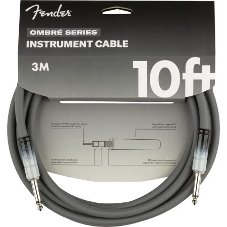 Fender 10' Ombré Cable - Silver Smoke