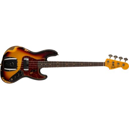 Fender Custom Shop 61 Jazz Bass - Heavy Relic - 3-Color Sunburst