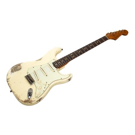Fender Custom Shop '63 Stratocaster RW - Vintage White Heavy Relic