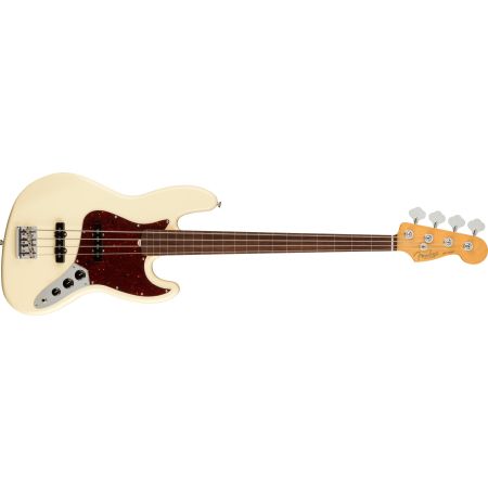 Fender American Professional II Jazz Bass Fretless RW - Olympic White