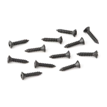 Fender Battery Cover Mounting Screws - Deluxe Series Basses - 4 x 1/2" - Black (12)