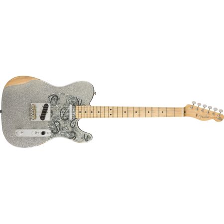 Fender Brad Paisley Road Worn Telecaster MN - Silver Sparkle