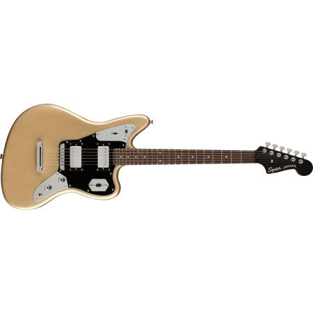 Fender Contemporary Jaguar HH ST LRL Black Pickguard - Shoreline Gold