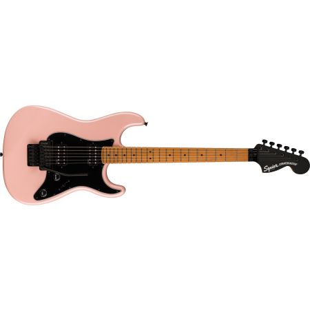 Fender Contemporary Stratocaster HH FR MN Black Pickguard - Shell Pink Pearl