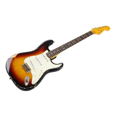 Fender Custom Shop '63 Stratocaster Relic RW - 3-Tone Sunburst - Korina Body R110999
