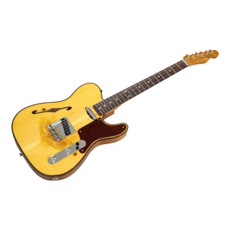 Fender Custom Shop Limited Edition Knotty Pine Tele Thinline - AAA Rosewood Fingerboard - Aged Natural