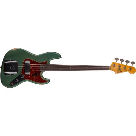 Fender Custom Shop 62 J Bass Relic RW - Aged Sherwood Green Metallic