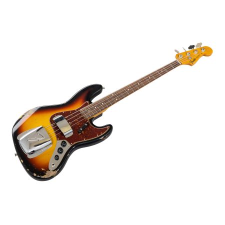 Fender Custom Shop 64 Jazz Bass Relic w/ Closet Classic Hardware RW - 3-Color Sunburst
