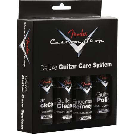 Fender Custom Shop Deluxe Guitar Care System - 4 Pack - Black