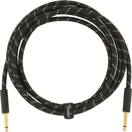 Fender Deluxe Series Instrument Cable - Straight/Straight - 10' - Black Tweed