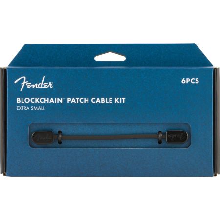 Fender Blockchain Patch Cable Kit - Black - Extra Small