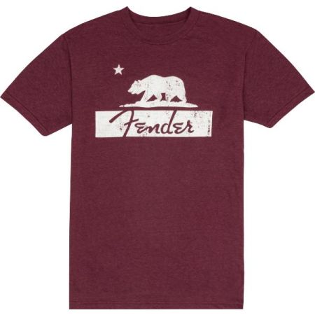 Fender Burgundy Bear Unisex T-Shirt - L