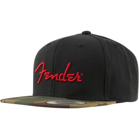 Fender Camo Flatbill Hat - Camo - One Size Fits Most