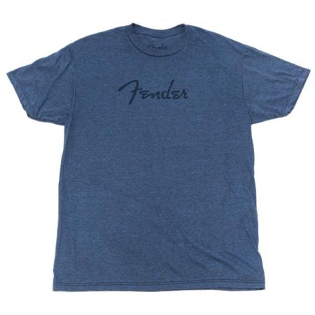 Fender Distressed Logo Premium T-Shirt - Blue Heather - S