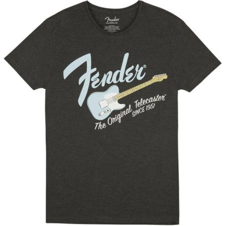 Fender Original Telecaster Men's Tee - Gray/Sonic Blue - XL