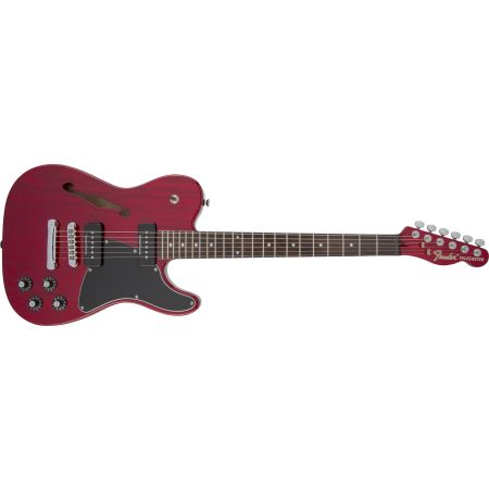 Fender Jim Adkins JA-90 Telecaster Thinline LRL Crimson Red Transparent