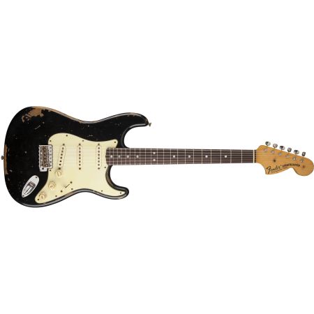 Fender Michael Landau Signature 1968 Relic Stratocaster - Round-Laminated RW Black