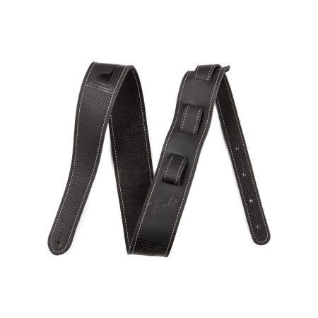 Fender Monogram Leather Strap - Black