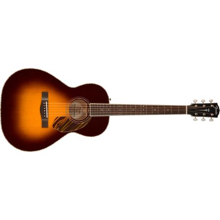 Fender PS-220E Parlor - Ovangkol Fingerboard - 3-Tone Vintage Sunburst