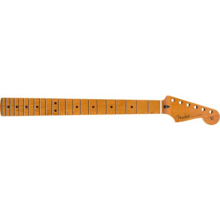 Fender Roasted Maple Stratocaster Neck - 22 Jumbo Frets - 12" - Maple - Flat Oval Shape