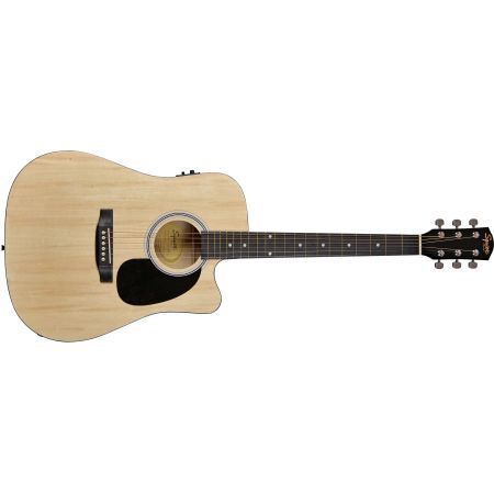 Fender SA-105CE - Dreadnought Cutaway - Stained Hardwood Fingerboard - Natural