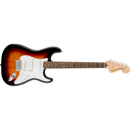 Fender Squier Affinity Series Stratocaster LRL - White Pickguard - 3-Color Sunburst