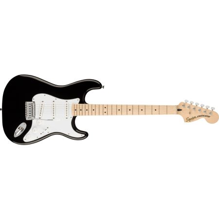 Fender Squier Affinity Series Stratocaster MN - White Pickguard - Black