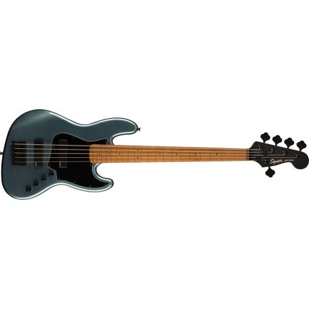 Fender Squier Contemporary Active Jazz Bass HH V - Roasted MN - Black Pickguard - Gunmetal Metallic