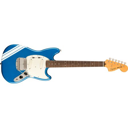 Fender Squier FSR Classic Vibe '60s Competition Mustang LRL - Lake Placid Blue w/ Olympic White Stripes - Limited Edition